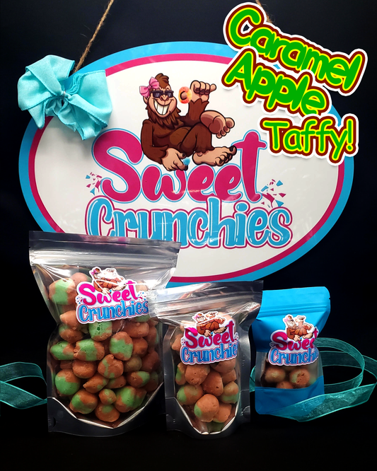 Caramel Apple Taffy Bites Crunchies - Freeze-Dried Taffy