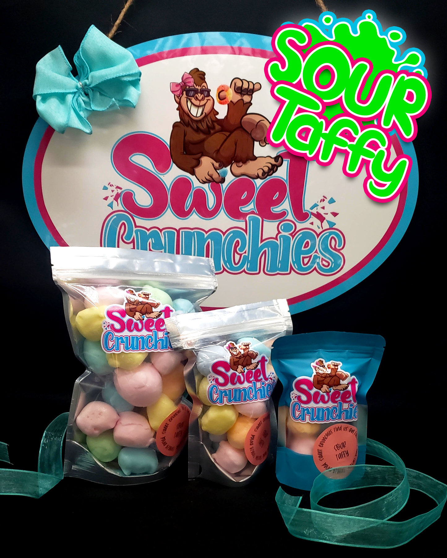 Super Sour Taffy Bites - Freeze-Dried Taffy